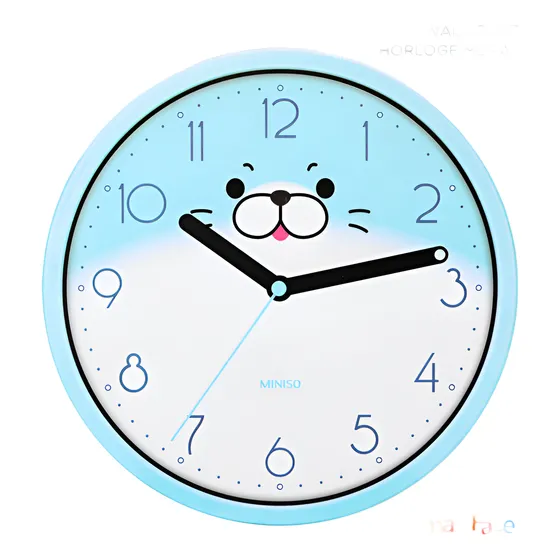 Reloj Pared Animal Face Azul