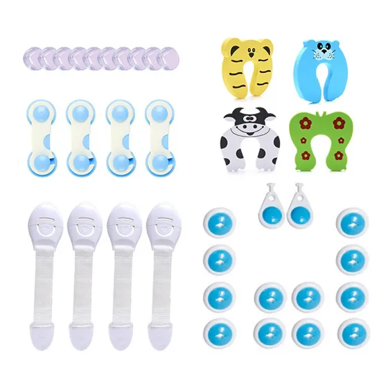 Pack 36 Protectores Bloqueo Puertas Y Cajones Niños/ Bebés