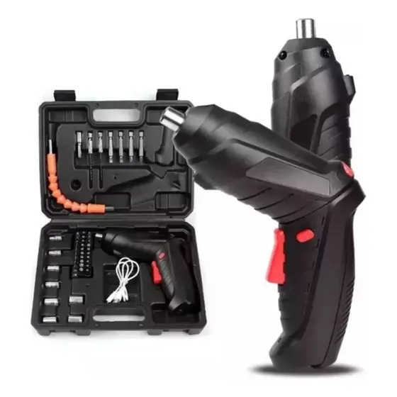 Destornillador Eléctrico Inalámbrico Recargable Set 47piezas