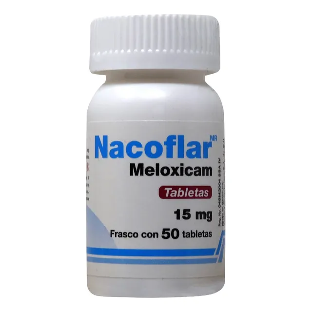 Nacoflar Meloxicam Bote C/50 Tabletas De 15 Mg Victory