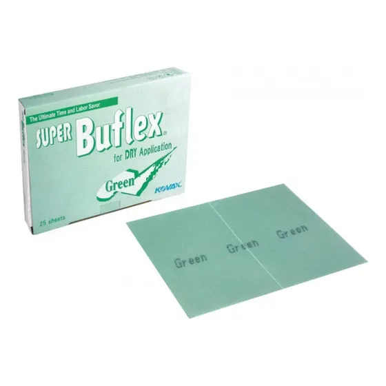 5 Hojas Lijas Tela 130x170mm Kovax Super Buflex Verde P2000