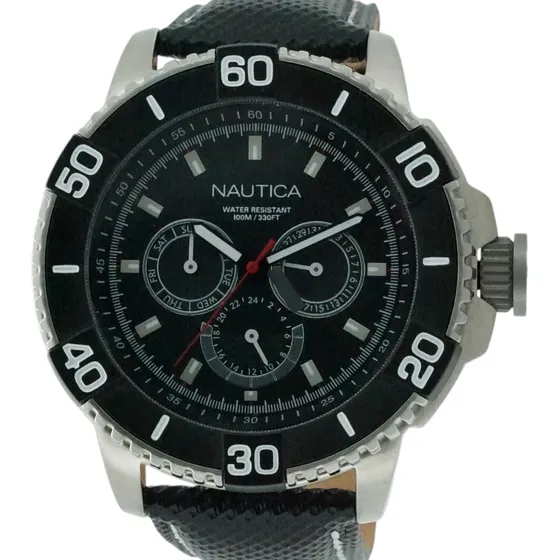 Reloj Nautica Hombre Cuarzo N17602g Plateado
