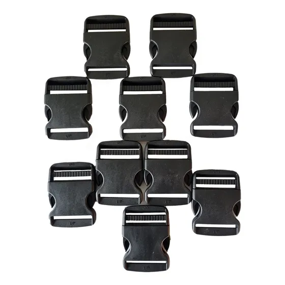 Fecho Para Mochila Bolsa Colete Kit 10 Pç Engate Rapido 50mm