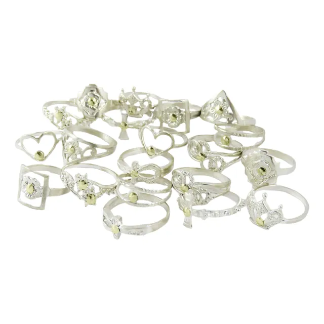 Lote 10 Anillos Plata Y Oro Revendedores X Mayor