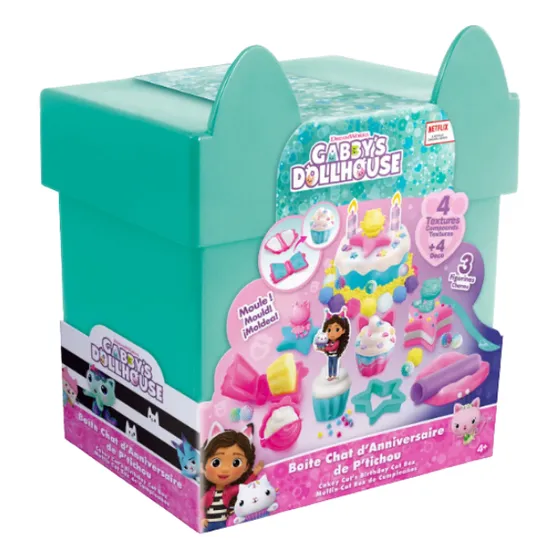 Gabby´s Dollhouse Cat Box Cumpleaños Plastilina