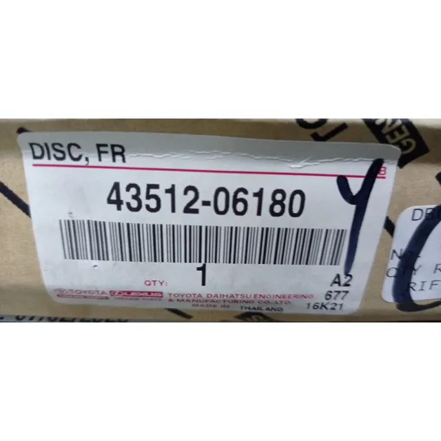 Discos De Frenos Toyota Corolla Cross 2021 A 2024 Original