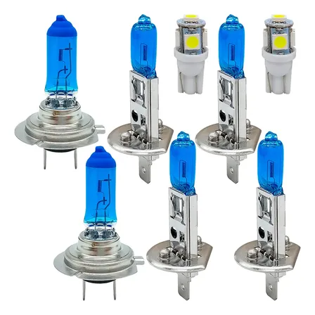 Kit Lampada Farol Alto Baixo E Milha Neblina ( Foco Duplo )