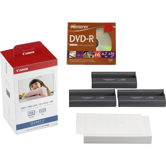 Kit Canon Selphy Kp-108in + Dvd-r Memorex Grabable 4.7gb