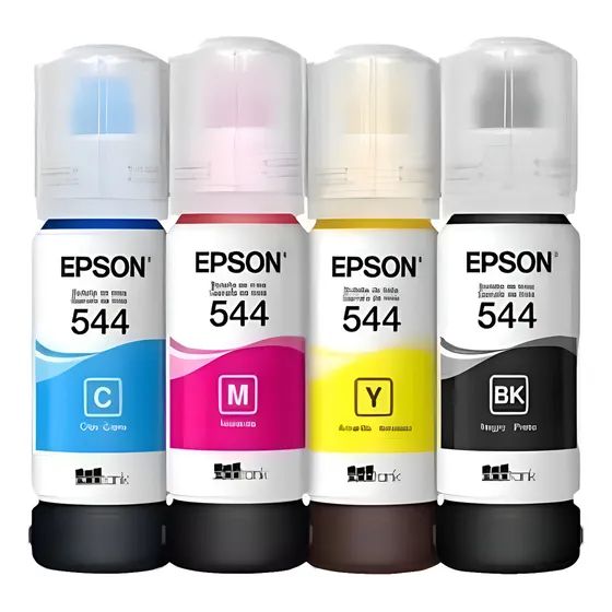 Kit 4 Tintas T544 Epson Para L3250 L3110 L3210 L3150 L5190