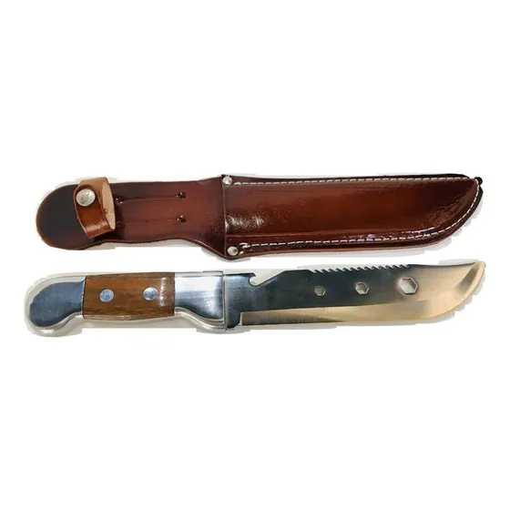Conjunto Bianchi Pantaneiro Inox Facão 18 E Faca Faconete 8
