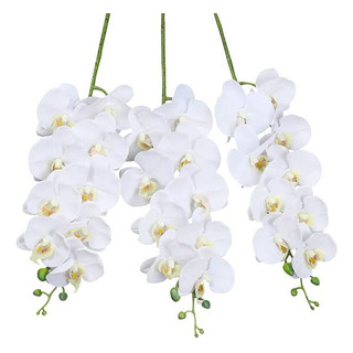 Vara De Orquídea Artificial Tacto Natural Blanca. Vara De Orquídea Artificial Tacto Natural Blanca.