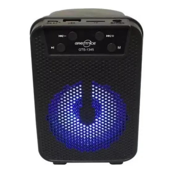 Corneta Gts-1271 Recargable Usb Portátil Bluetooth Radio Sd 
