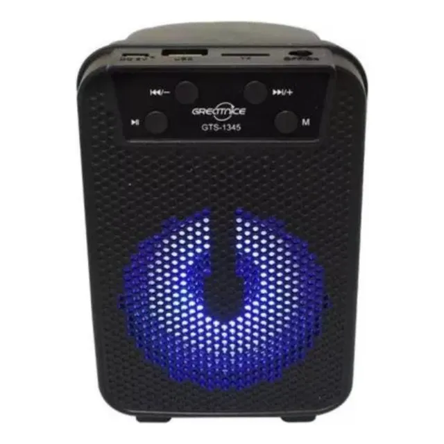 Corneta Gts-1271 Recargable Usb Portátil Bluetooth Radio Sd 
