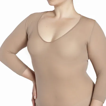 Chemisette Sin Costura Escote Beige
