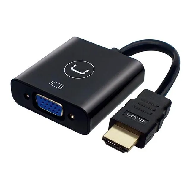 Adaptador Hdmi Macho A Vga Hembra Unno Full Hd Uxga - -sdsho