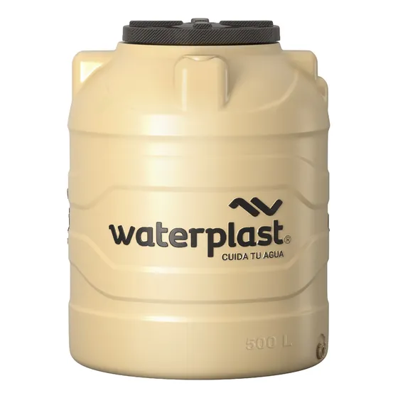 Tanque De Agua Waterplast Tricapa Dual Plus 500 Litros Color Color Beige