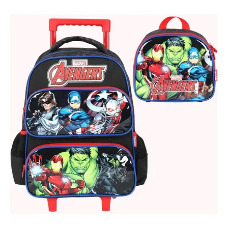 Kit Mochila Com Rodinha E Lancheira Ic42352ag Avengers
