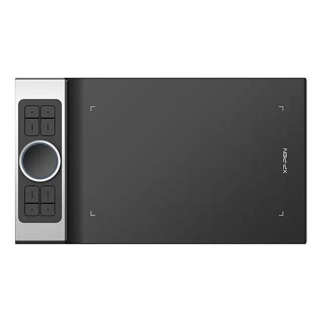Tableta digitalizadora XP-Pen Deco Pro Medium negra y plateada