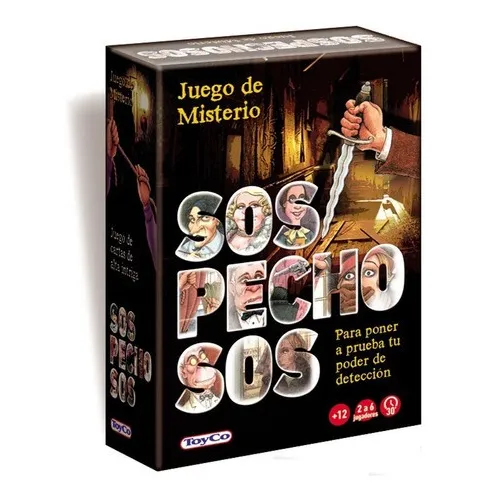Juego De Mesa Cartas Sospechosos Juego De Misterio Toyco