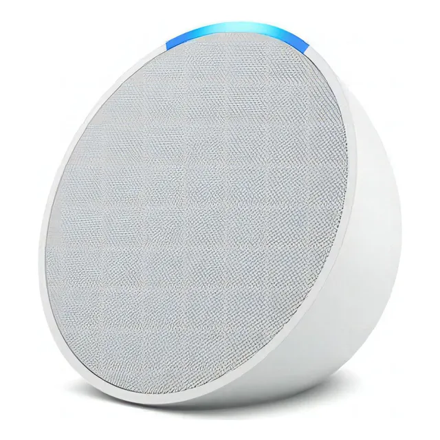 Altavoz inteligente Bluetooth Amazon Echo Pop con Alexa, blanco
