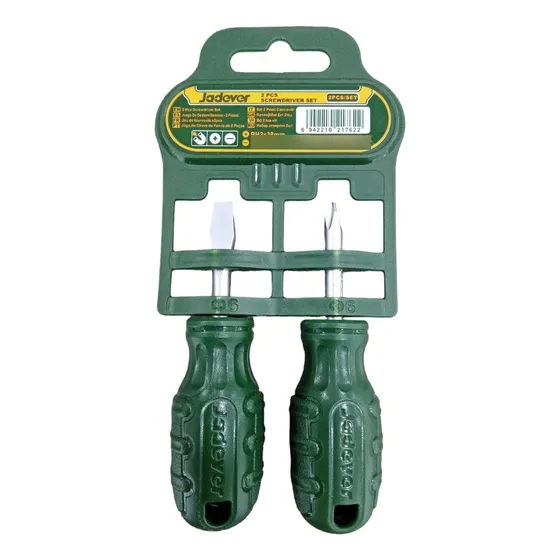 Set Destornillador Estria Y Plano Jadever