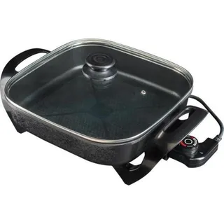 Panela Multifuncional Elétrica Quadrada 30cm Grill Antiaderente Portåtil Mangiare Agratto Apeq01i Panela Multifuncional Elétrica Quadrada 30cm Grill Antiaderente Portåtil Mangiare Agratto Apeq01i