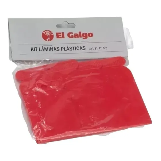 Kit De Laminas Plasticas El Galgo 5cm-8cm-10cm-12cm 