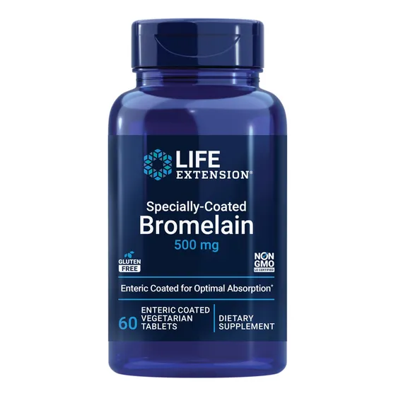 Supplement Life Extension Bromelina Con Recubrimiento Especi