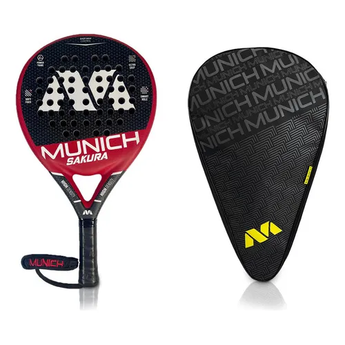 Paleta Pádel Munich Sakura Foam Fibra Vidrio + Bolso Termico