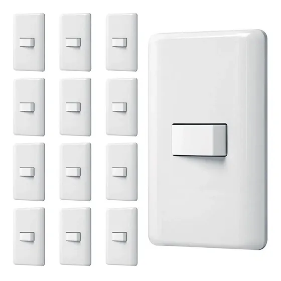 Kit De 13 Apagadores Sencillos, Interruptor Sencillo Abs