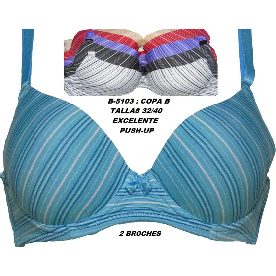 Brasier Copa B Sostén Ropa Intima Interior Lenceria Femenina