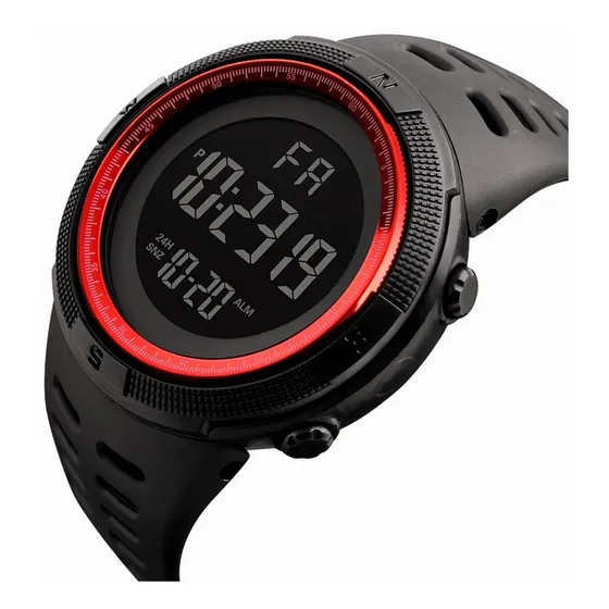 Reloj 1866 Rojo Impermeable Deportivo Digital