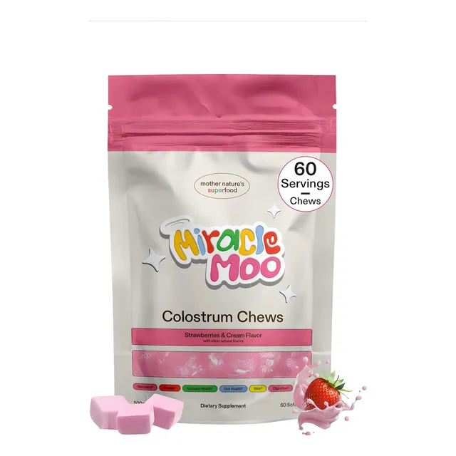 Calostro Bovino Miracle Moo Strawberry 60 Servings Sabor Frutilla