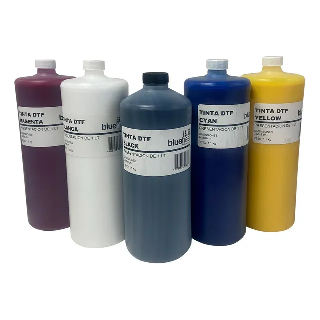 Tintas Dtf 1 Litro Blue Heat Pack 5 Colores