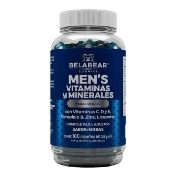 Belabear Mens Vitaminas Y Minerales Para Hombre 100 Gomitas