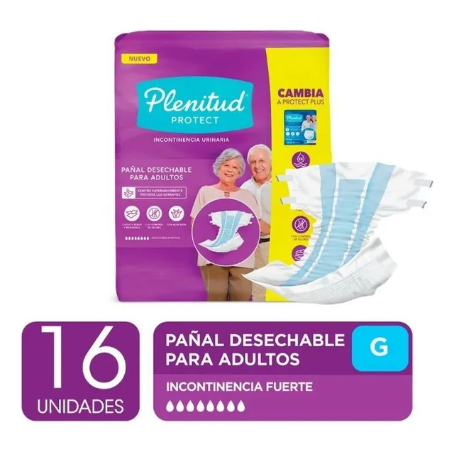Pañal Plenitud Talle G :: 4 Paquetes X 16 Pañales C/u