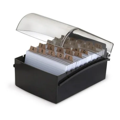 Fichário De Mesa 6 X 9 Preto Grande Maxcril