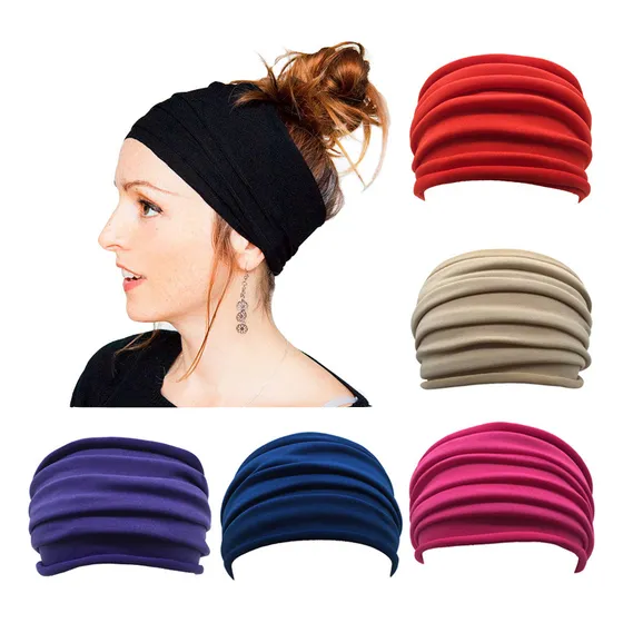 5pcs Bandas Para Cabello Cabeza Diademas Deportiva Elásticas