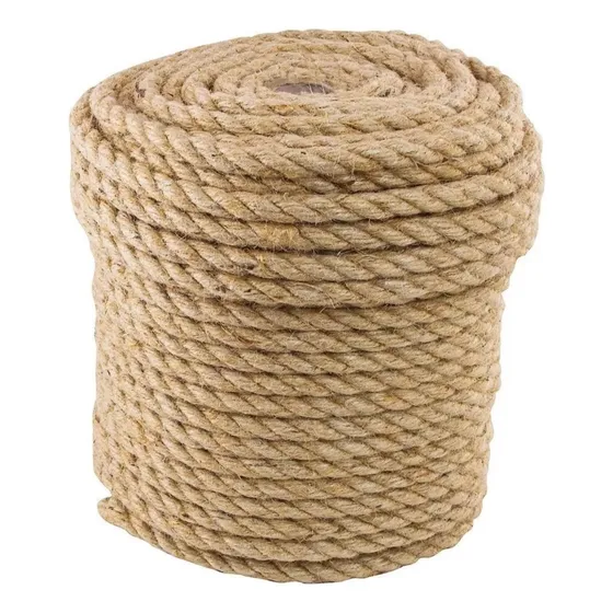 Cuerda Yute Torcido  De 10 Mm X 100 Metros / Rollo De Yute