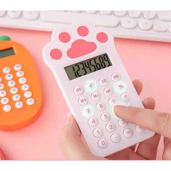 Calculadora Mini De Bolsillo Kawaii De Huella