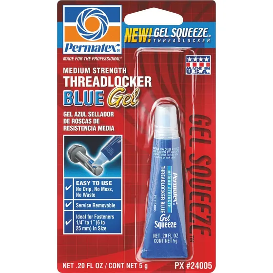 Aceite Permatex Threadlocker Blue Gel 5g