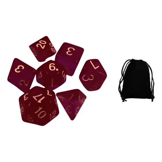 Set 7 Dados Para Jugar Rol Juegos De Mesa Dnd Dungeons D&d