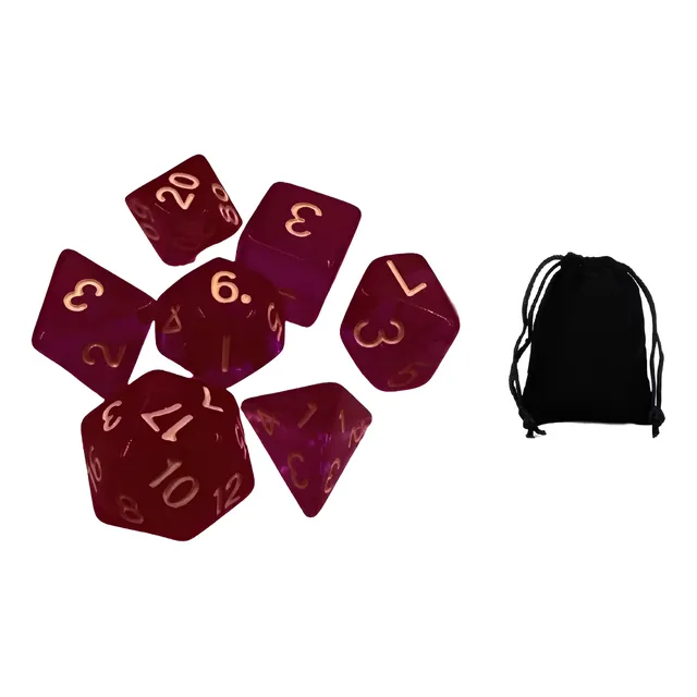 Set 7 Dados Para Jugar Rol Juegos De Mesa Dnd Dungeons D&d