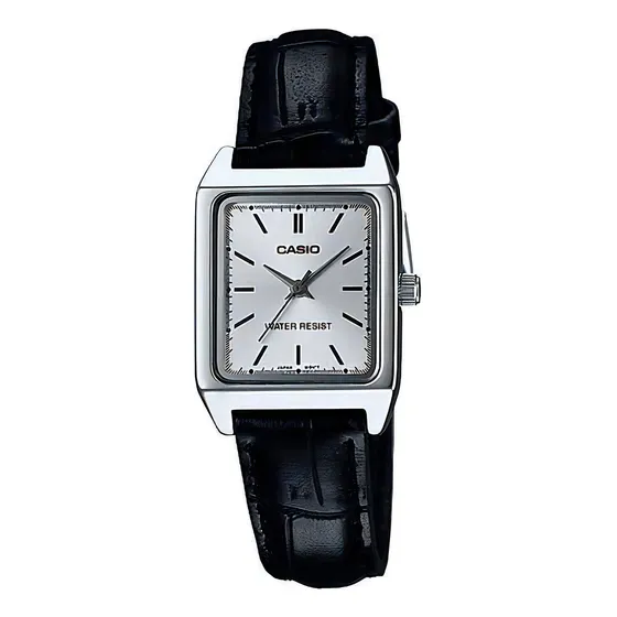 Reloj Casio Modelo LTP-V007L-7E1 Negro Caratula Blanca