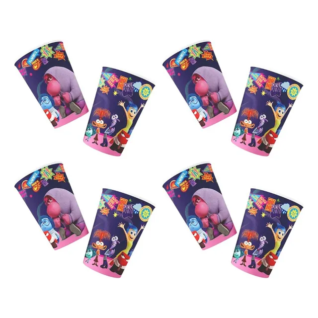 Pack X 8 Vasos Descartables Intensamente 2 Pelicula Cotillon