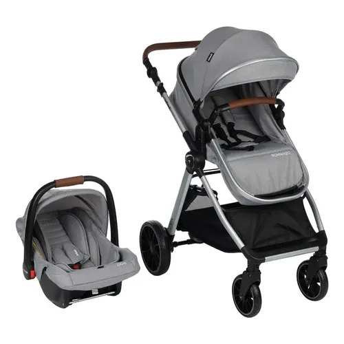 Travel System Romanzo Trio Isofix - Infanti Cor Preto Granizo