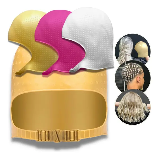 Touca Luzes Reflexo Alinhada Cabelo 2300 Furos Romana