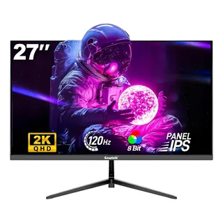 Monitor Gamer Gawfolk 27 2k Qhd 120hz Painel Ips Preto 127/220v