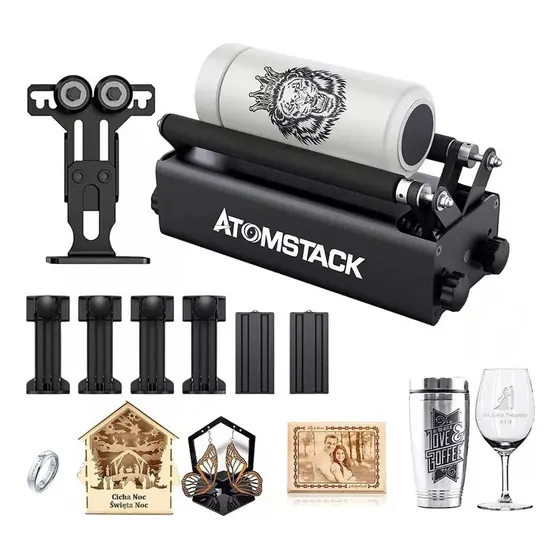 Atomstack R3 Pro Rodillo Eje Rotativo Para Maquina Laser