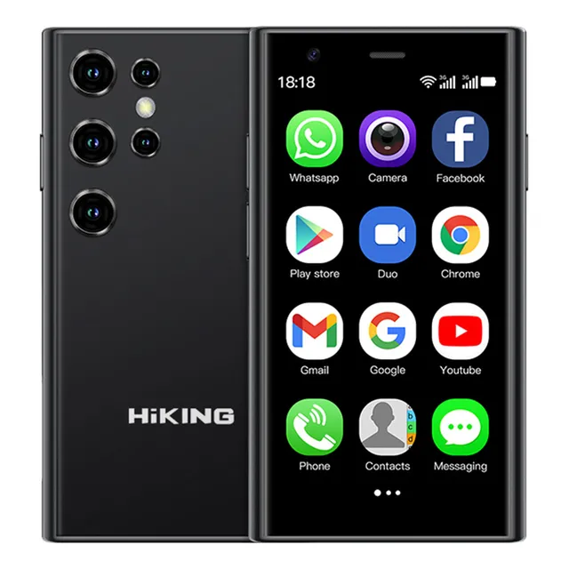 Mini Phone Hiking Mini S23 3g 2gb Ram + 16gb Rom Black Dual Sim Android 8.1 Cámara Frontal De 0.3 Mp